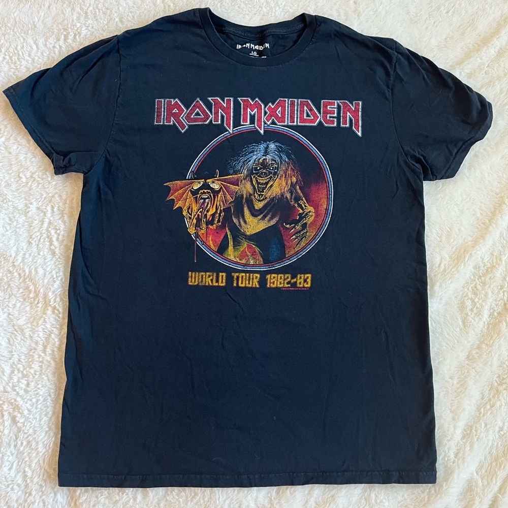 LG Black Iron Maiden Tour T-Shirt